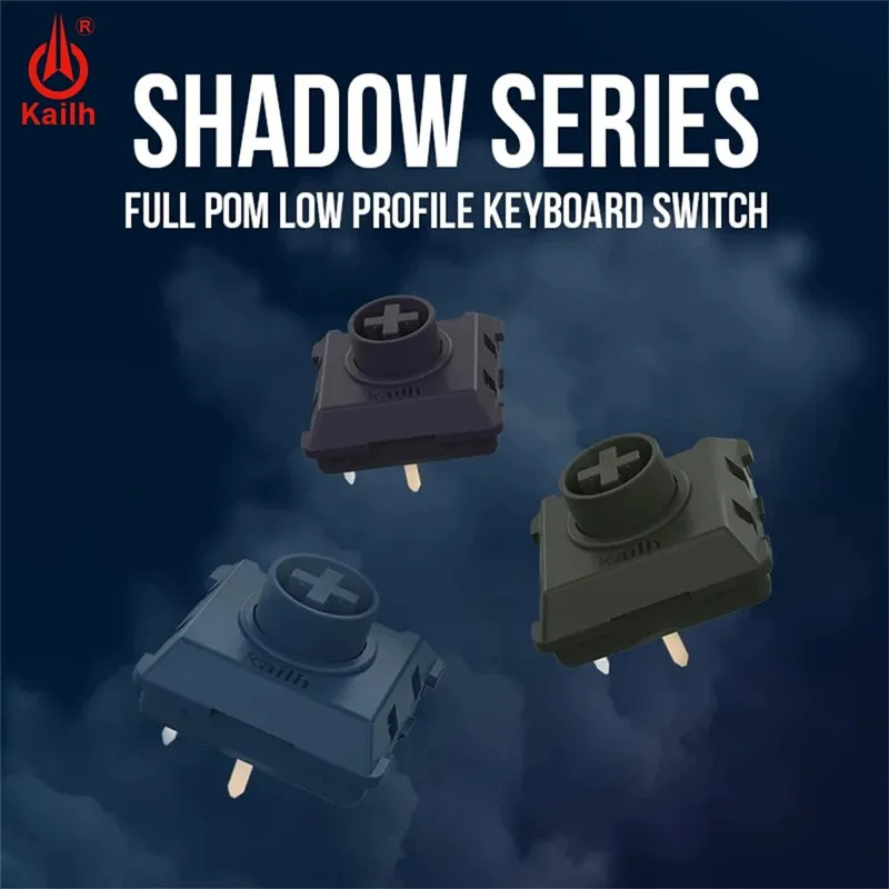 Kailh Customized Full POM Shadow Series Low Profile Keyboard Switch Smooth Mechanical Keyboard Switc