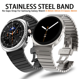 No Gaps สายสแตนเลสสําหรับ Samsung Galaxy Watch 8 Classic 46m…