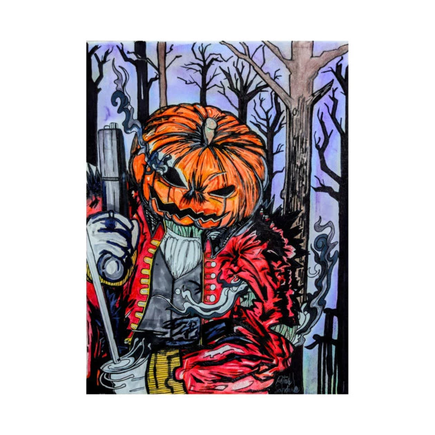 เสื้อยืด Vintage Pumpkin Head T-Shirt thumbnail 9