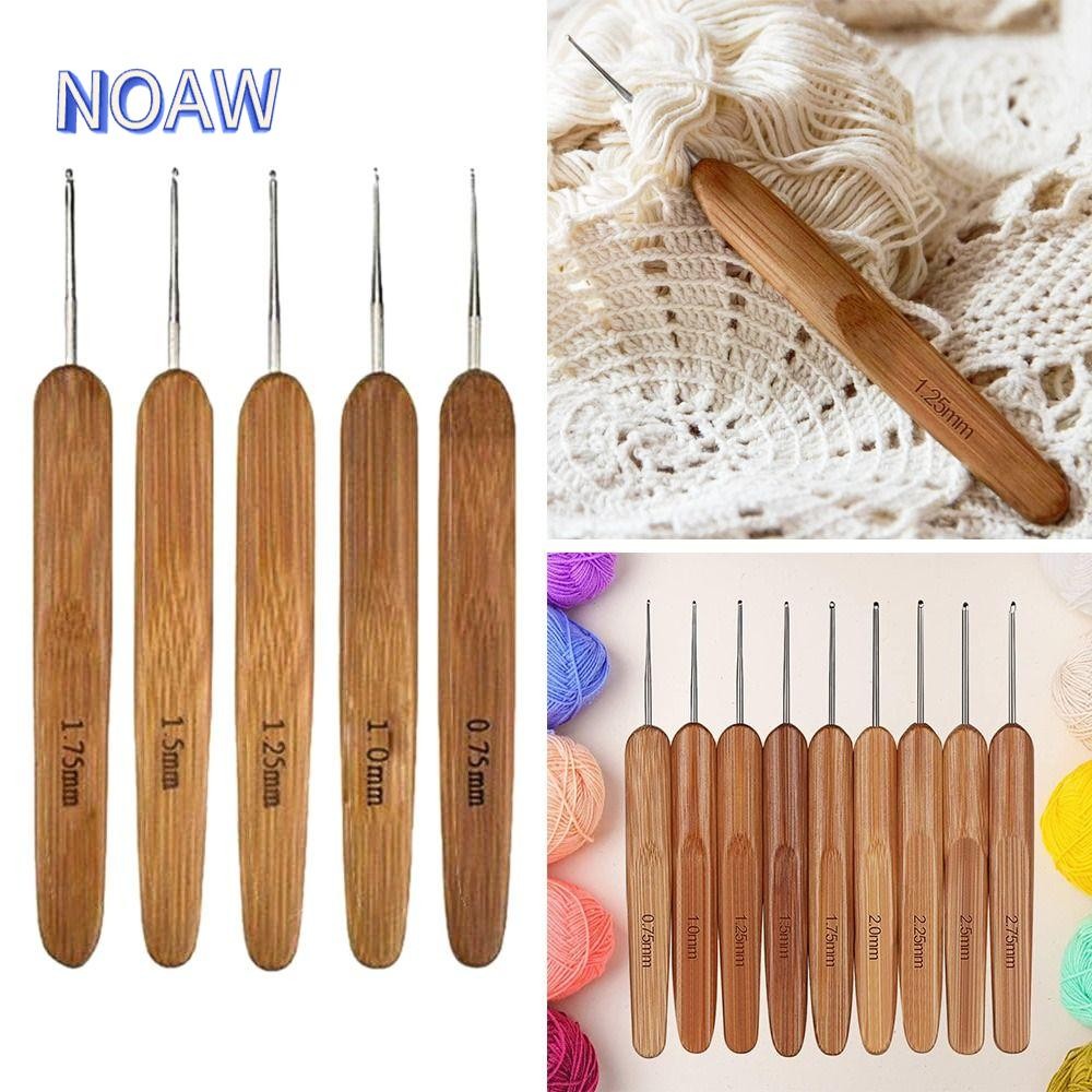โน้ม‌ ถักโครเชต์, ตะขอโครเชต์ขนาดเล็กยาว, ไม้ไผ่ด้ามไม้ไม้ไผ่โครเชต์ผ้าพันคอ