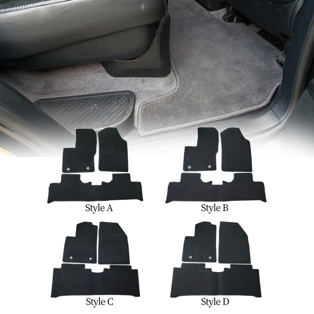[Local delivery] แผ่นรองพื้นรถยนต์ 3 ชิ้น สำหรับ Byd Yuan Pro