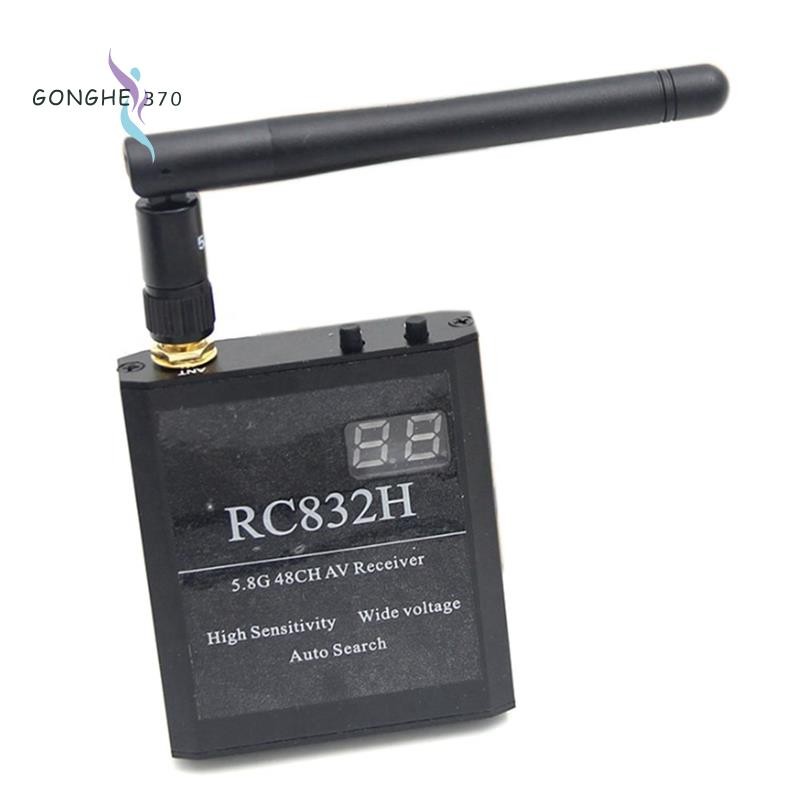 [gonghe370]RC832H 5.8G 48CH เครื่องรับสัญญาณวิดีโอ 12V ค้นหาช่องอัตโนมัติสําหรับ TS832 TS5823 TS5828