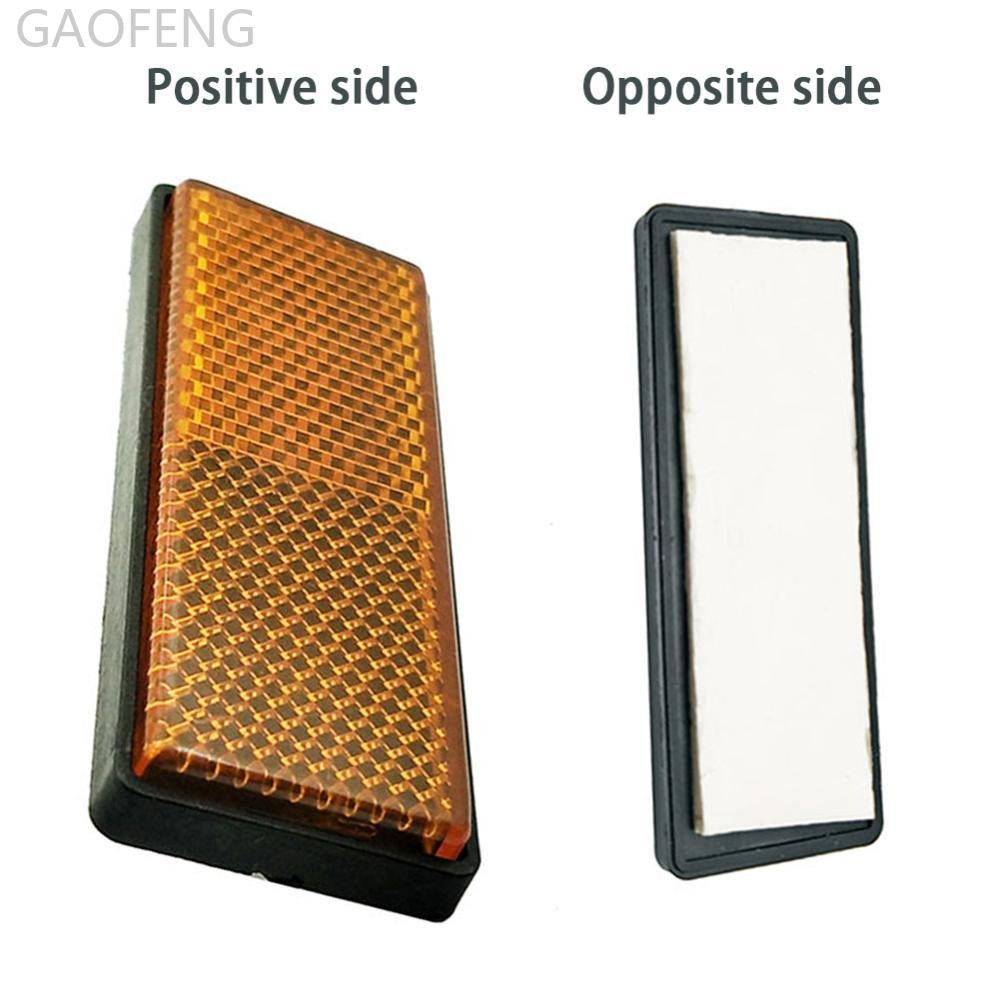 GAOFENG 1 PC Lattice Reflectors พลาสติกสี่เหลี่ยมผืนผ้า Reflectors รถจักรยานยนต์ ATV Dirt Bike Car R
