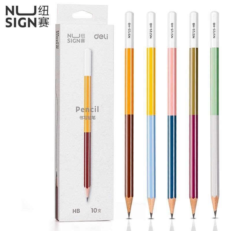 12 Simple NS725 นักเรียนเขียนภาพวาดดินสอที่มีประสิทธิภาพแฟชั่นการบ้าน 01BX