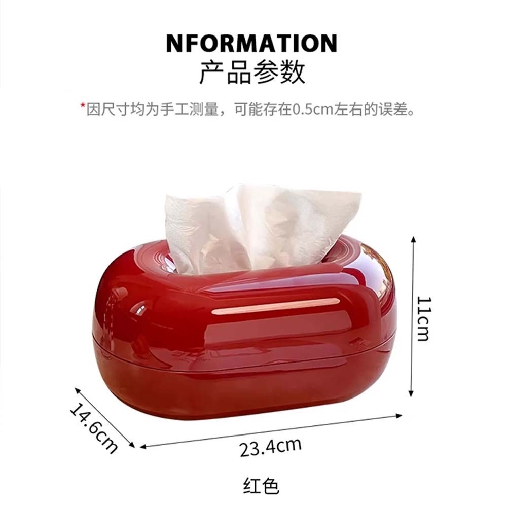 กล่องกระดาษทิชชูหินหลุมสีแดงครัวเรือนห้องนั่งเล่นโต๊ะกาแฟกล่องกระดาษกล่องเก็บผ้าเช็ดปากสร้างสรรค์คริสต์มาสตกแต่งปีใหม่พิธีขึ้นบ้านใหม่ของข - รูปที่ 7