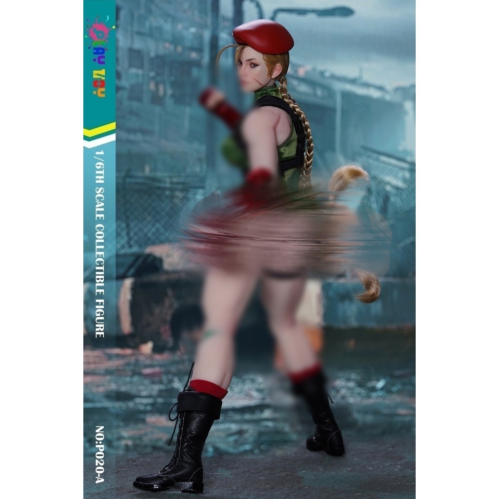 [Collection Boutique] Ready Stock PLAY TOY 1/6 P020 Fighting Female Warrior Street Fighter Gammy Act