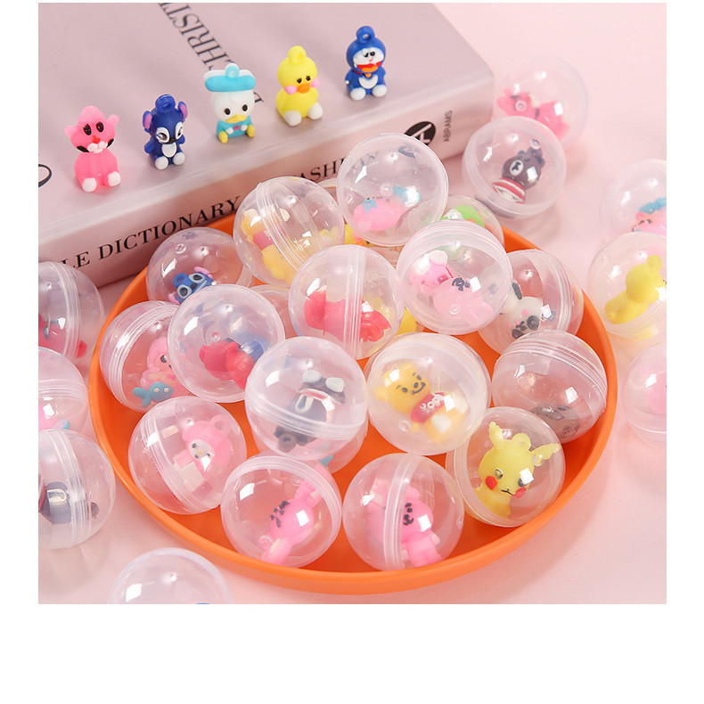 10ชิ้นของ32มิลลิเมตรสีสุ่มผสมของเล่นไข่บิดเครื่องเด็กรางวัลขนาดเล็ก