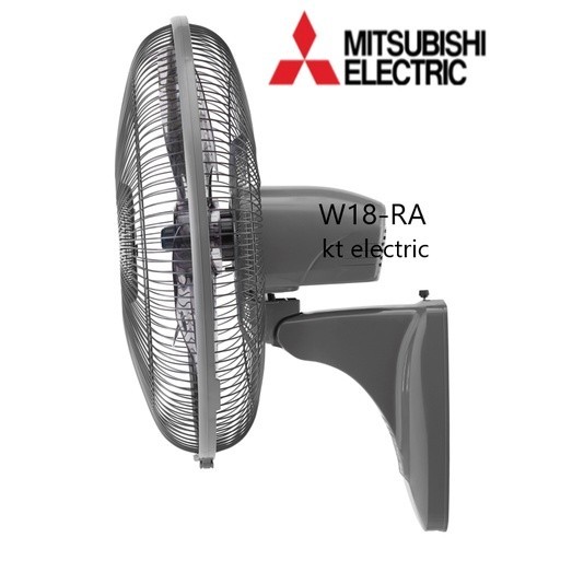 พัดลมติดผนัง MITSUBISHI พัดลมติดผนัง 18 นิ้ว แบบรีโมทคอนโทรล W18-RA สีเทา / สีขาว