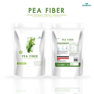 PEA FIBER ผลิตภัณฑ์เสริมอาหาร ไฟเบอร์จากถั่วลันเตา ชนิดผง วีแกน (ตราวิษามิน) จำนวน 1 ถุง ปริมาณ 1,000 กรัม (1 kg.)