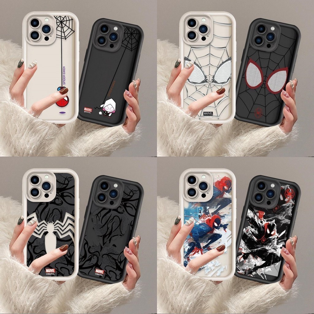 Spider Man การ์ตูนสร้างสรรค์กันกระแทกเคสโทรศัพท์ iPhone 15 pro 14 max i14 plus 15Pro 14Pro 15plus 14