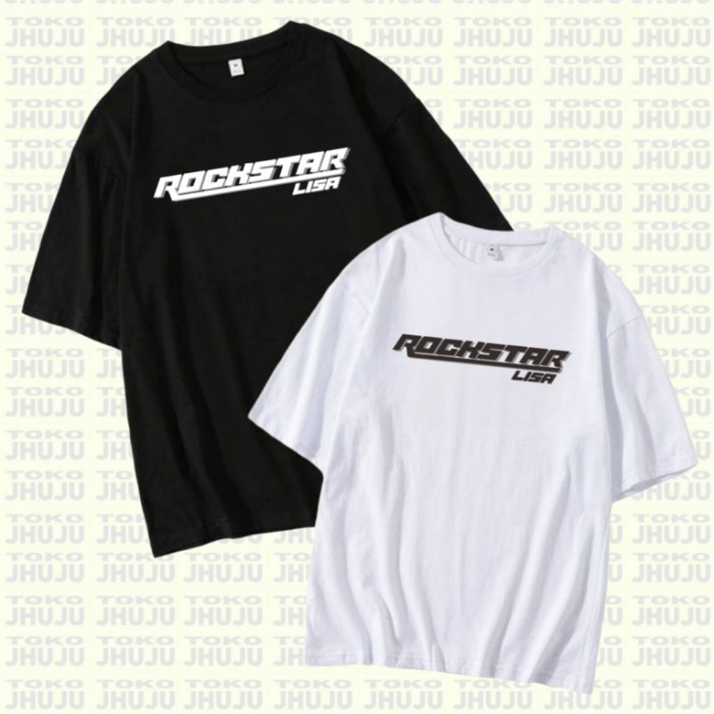 Lisa Rockstar เสื้อยืด Blackpink Lisa อัลบั้มใหม่ Rockstar Bootleg เสื้อยืดกราฟิกเทรนด์ใหม่ Y2K สไตล