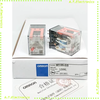 my4ngs my4GS พร้อมส่ง! รีเลย์ MY4N-GS 12VDC 24VDC 220vac MY4GS 12VAc 24vac หม่