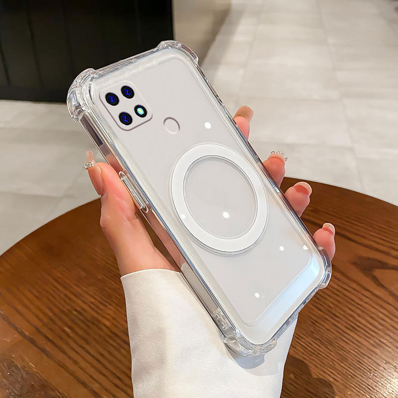 เคสสําหรับ oppo a15 a15s สี่มุมป้องกันการตกกระแทกแม่เหล็กดูดฟังก์ชั่นเคสโทรศัพท์เคสนิ่มกันน้ําและกันกระแทก