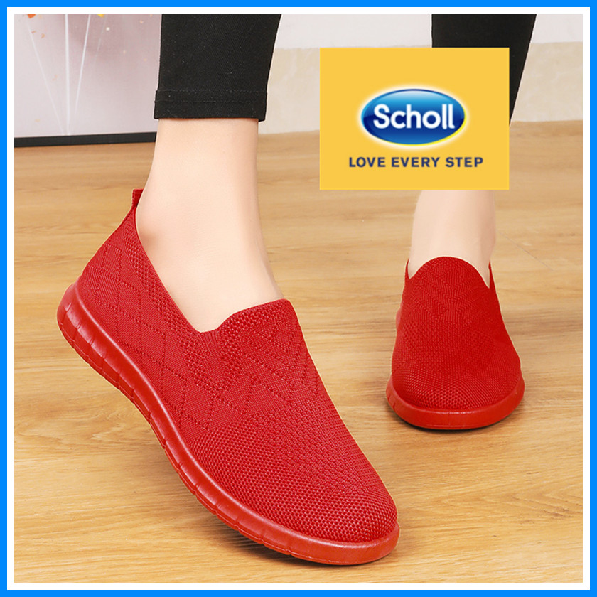 Scholl women shoes Womens scholl รองเท้าหนังลําลอง scholl ladies shoes Boat Shoes รองเท้าโลฟเฟอร์ su