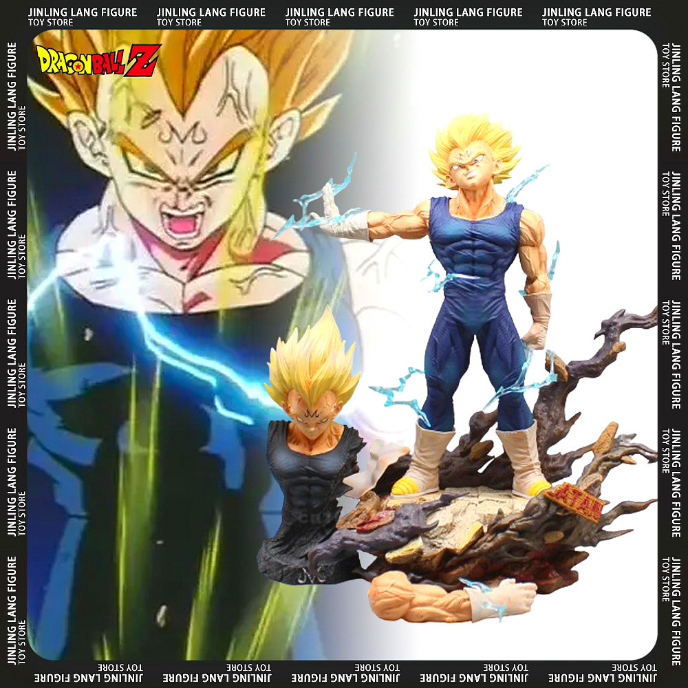 Dragon Ball Figurine Hero Belief Vegeta ตัวเลขการกระทํา 33 ซม.GK Majin Vegeta อะนิเมะ PVC ตุ๊กตาคอลเ