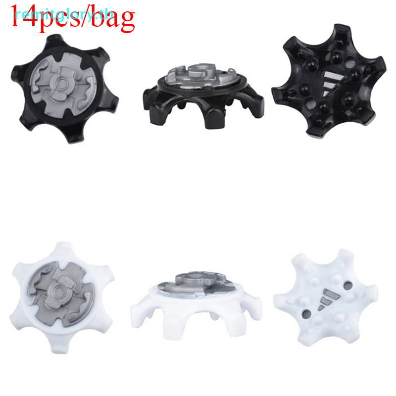 Remitglory 14 ชิ้น/ล็อต TPR Golf Spikes Pins 1/4 เปิด Fast Twist รองเท้า Spikes เปลี่ยน TH