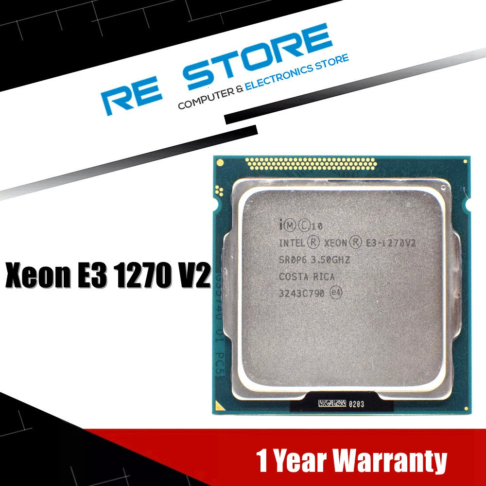 [สต๊อกพร้อม] intel xeon e3 1270 v2 3.5 ghz lga1155 8mb Quad Core cpu sr0p6