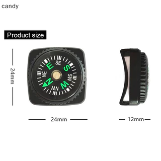 NDY สายรัดข้อมือเข็มทิศเข็มทิศแบบพกพาที่ถอดออกได้เข็มทิศกลางแจ้ง Camping Hiking Travel Emergency Survival Navigation Tool N