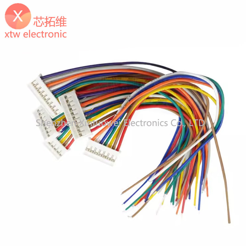 Hy2.0 ลวดอิเล็กทรอนิกส์หัวเดียว 2P3P4P5P6P7P8P ~ 15P พร้อมขั้วต่อล็อคลวดเชื่อมต่อหัวเดียว 30 ซม.