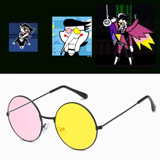 Deltarune แว่นตากันแดดอะนิเมะ Spamton แว่นตาคลาสสิกแว่นตาฮาโลวีน Man ผู้หญิงคอสเพลย์ Prop อุปกรณ์เสริมของขวัญ