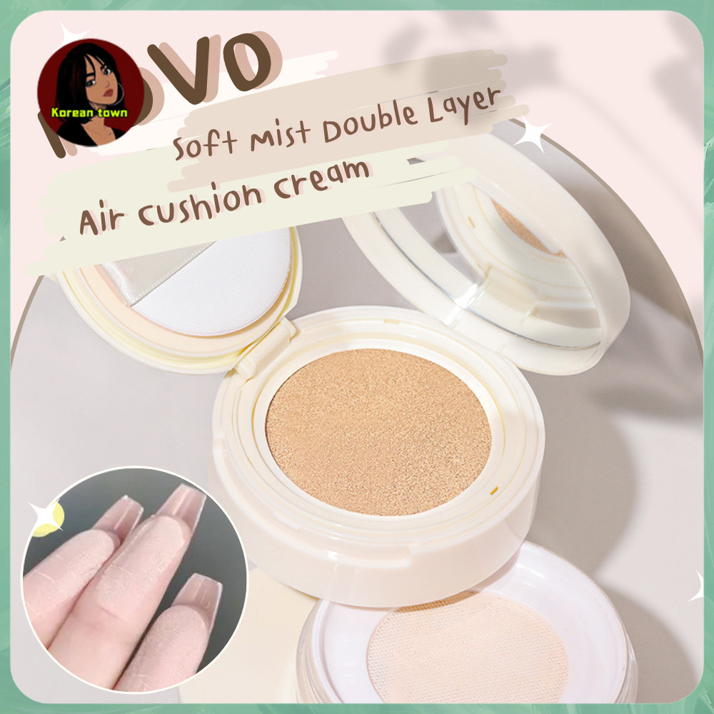 คุชชั่น พร้อม แป้งฝุ่น ในตลับเดียว 2 in 1  Novo Soft Mist Double Layer Air Cushion Cream ( 5946 )