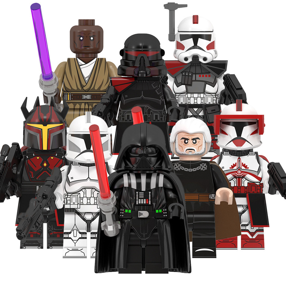Commander Fox Count Dooku Gar Saxon Mace Windu Purge Trooper Darth Vader Building Block รูปของเล่น