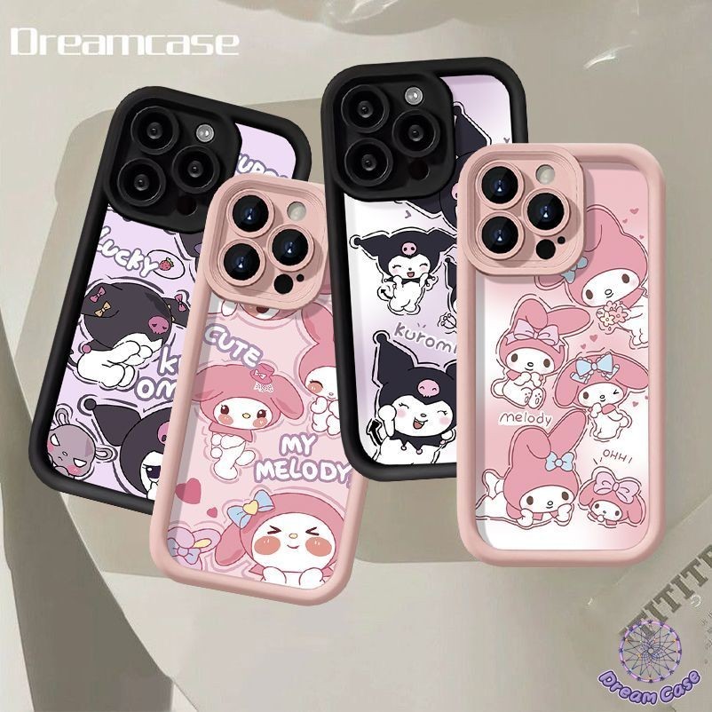 การ์ตูนเมโลดี้คุโรมิคู่รักเคสอ่อนสำหรับ Redmi A1 12C 12 9A 10 13C 10A 9C 10C Note 10s 12 11s 10 13 11 Pro POCO X5