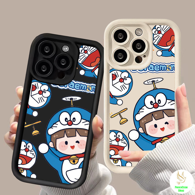 COD-ในไทยเคสไอโฟน TPU เคสโทรศัพท์มือถือโดราเอมอนสําหรับ IPhone 11 XR 7 8 Plus 15 14 13 12 Pro MAX X XS MAX SE