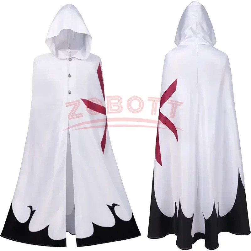 อะนิเมะ Bleach Star Knight Yhwach คอสเพลย์เครื่องแต่งกาย Wandenreich เสื้อคลุมสีขาว Jugram Haschwalt