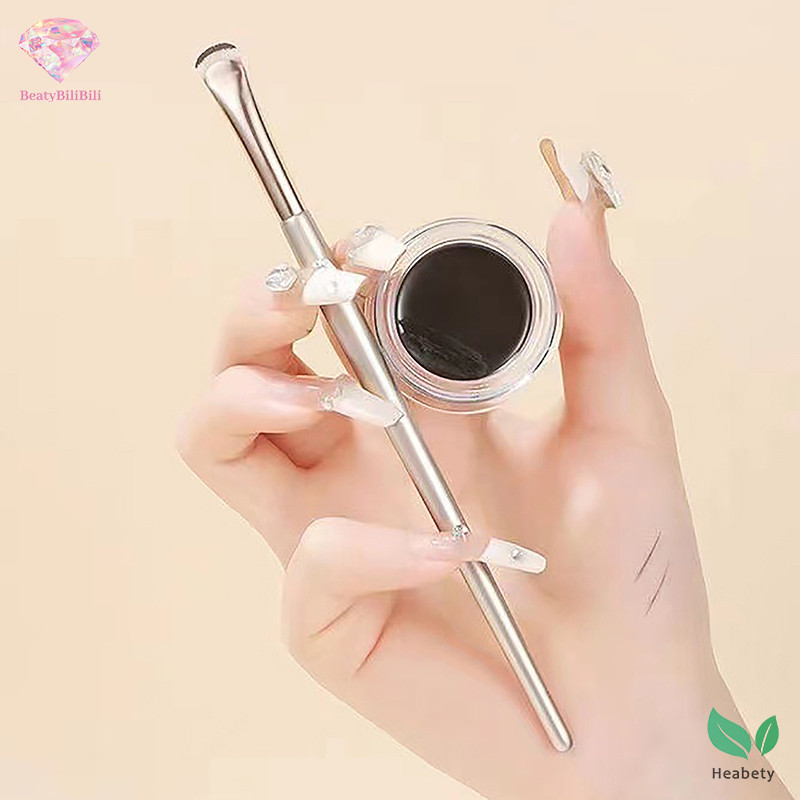 Heabety อัพเกรดใบมีดอายไลเนอร์แปรง Ultra Thin Fine Angle Flat Eyebrow Brush Liner Brow Place แปรงแต่งหน้ารายละเอียดที่แม่นยําแปรงใหม่