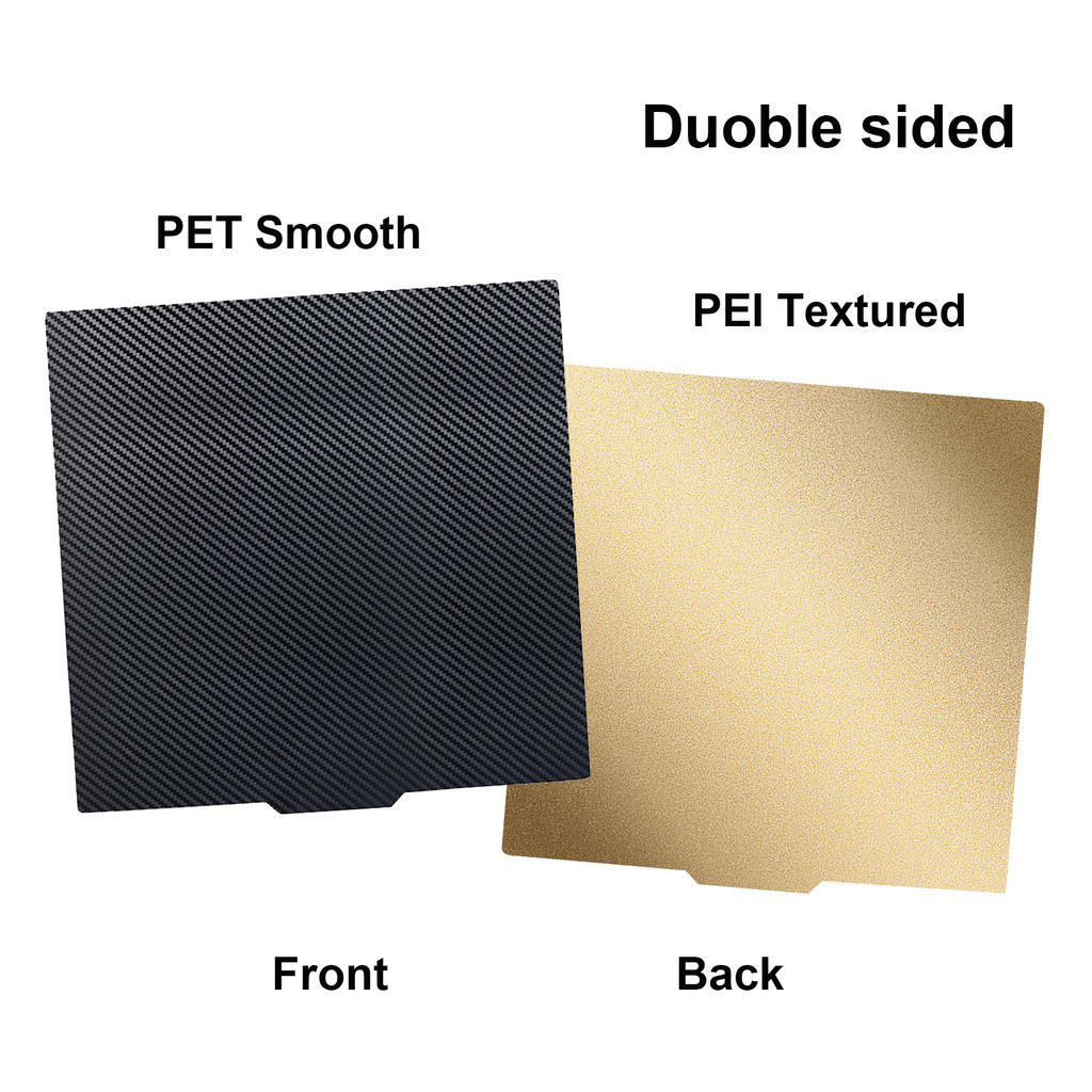 Double Side PET+PEI Spring Steel Sheet Magnetic Build Plate 220/235/310/350 Smooth Texture Heated Bed 3D Printer Ender 3