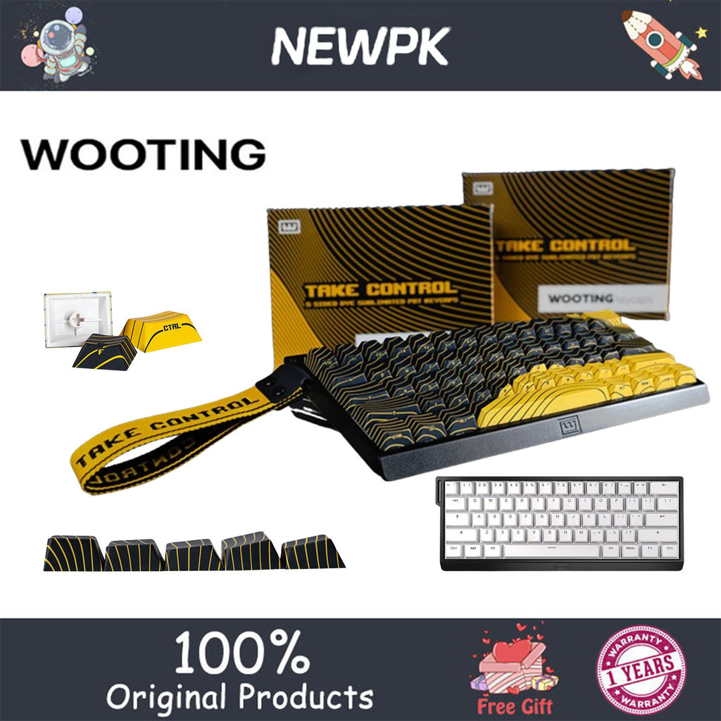 Wooting60he+wooting ชุดปุ่มกด PBT Dye-sub 5 ด้าน - Take Control | Wooting Double Shot Backlit PBT Ke