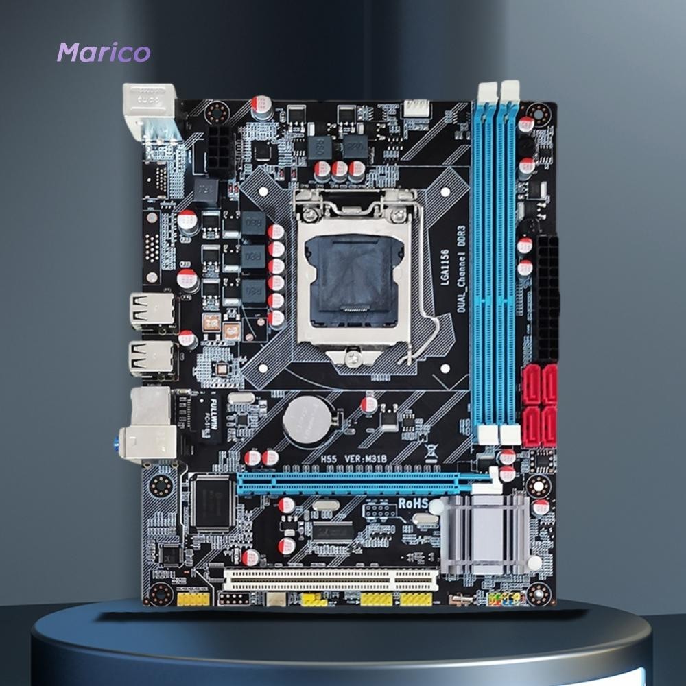 Lga1156 เมนบอร์ดชุด Dual Channel DDR3 หน่วยความจําเมนบอร์ดคอมพิวเตอร์สําหรับ I5 750 [Marico.th]