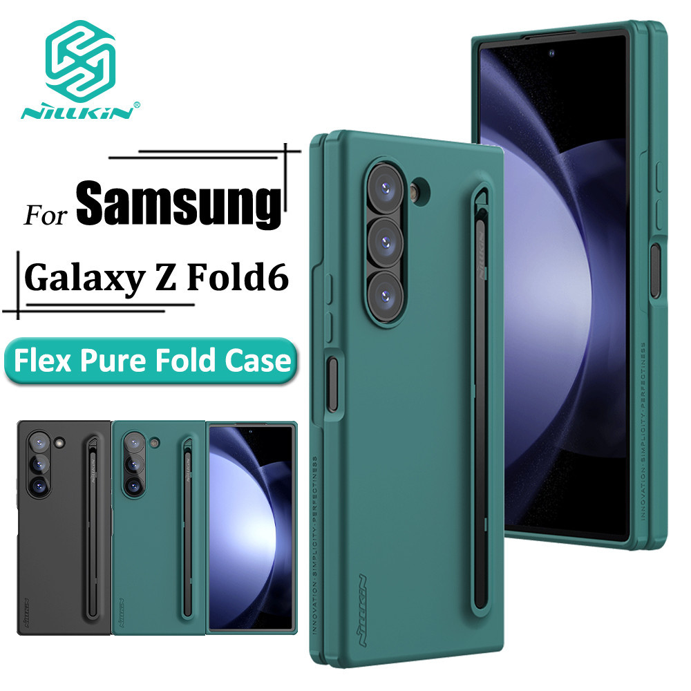 เคส Nillkin Flex Pure Fold สําหรับเคส Samsung Galaxy Z Fold 6 พร้อมที่วางปากกา เคสป้องกันป้องกันการตก (รุ่นปากกา S)