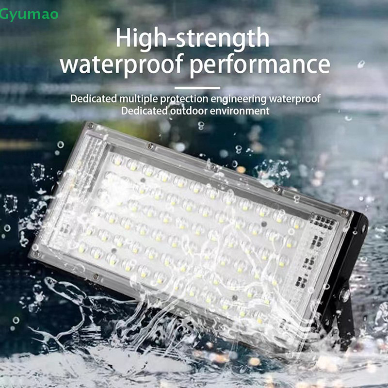 [Gyu] 50w LED Reflector น้ําท่วมกลางแจ้ง Lighg IP65 สปอตไลท์กันน้ํา 220V สวน Lighg โปรเจคเตอร์โคมไฟติดผนัง TH