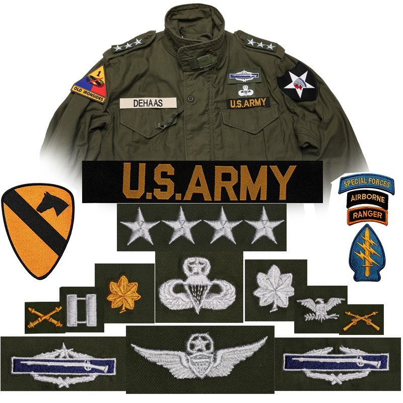 จัดส่งภายใน 24 ชม.เวียดนาม TCU Armband Patch M65 Windbreaker Armband 0G ป้ายเสื้อ Chest Strip Skill Qualification Chapter M43 เย็บปักถักร้อย Chapter US พร้อมสต็อก