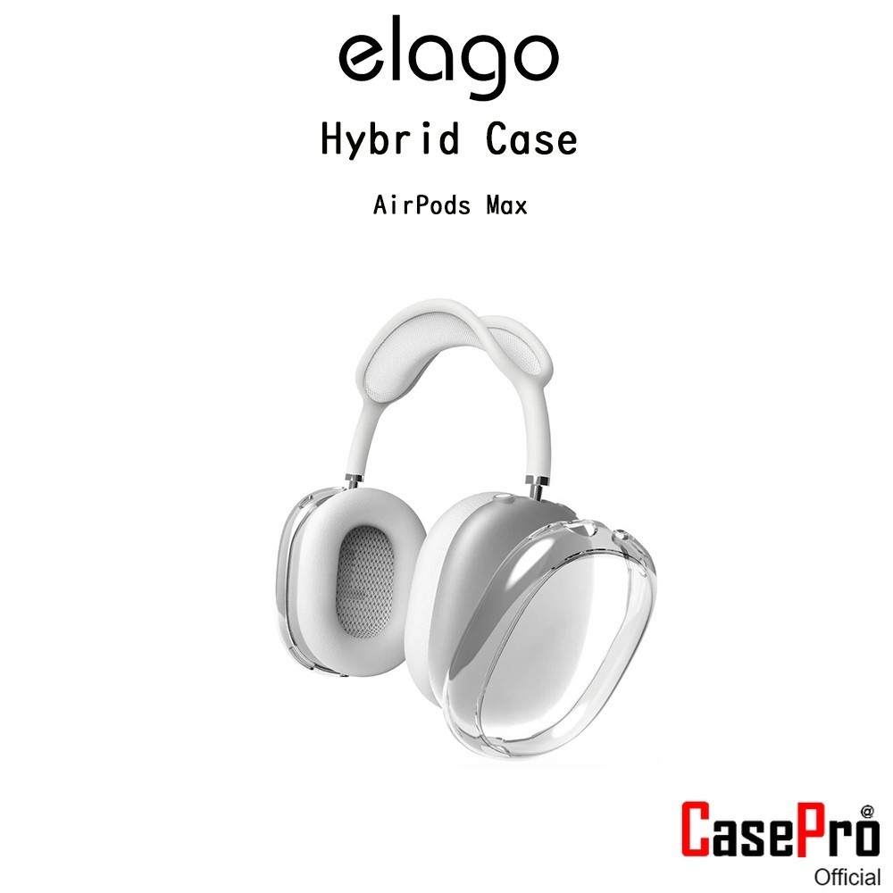 Elago Hybrid Case เคสใส+ขอบยางกันกระแทกเกรดพรีเมี่ยมจากอเมริกา เคสสำหรับ AirPods Max สินค้าไม่ได้รวมหูฟัง