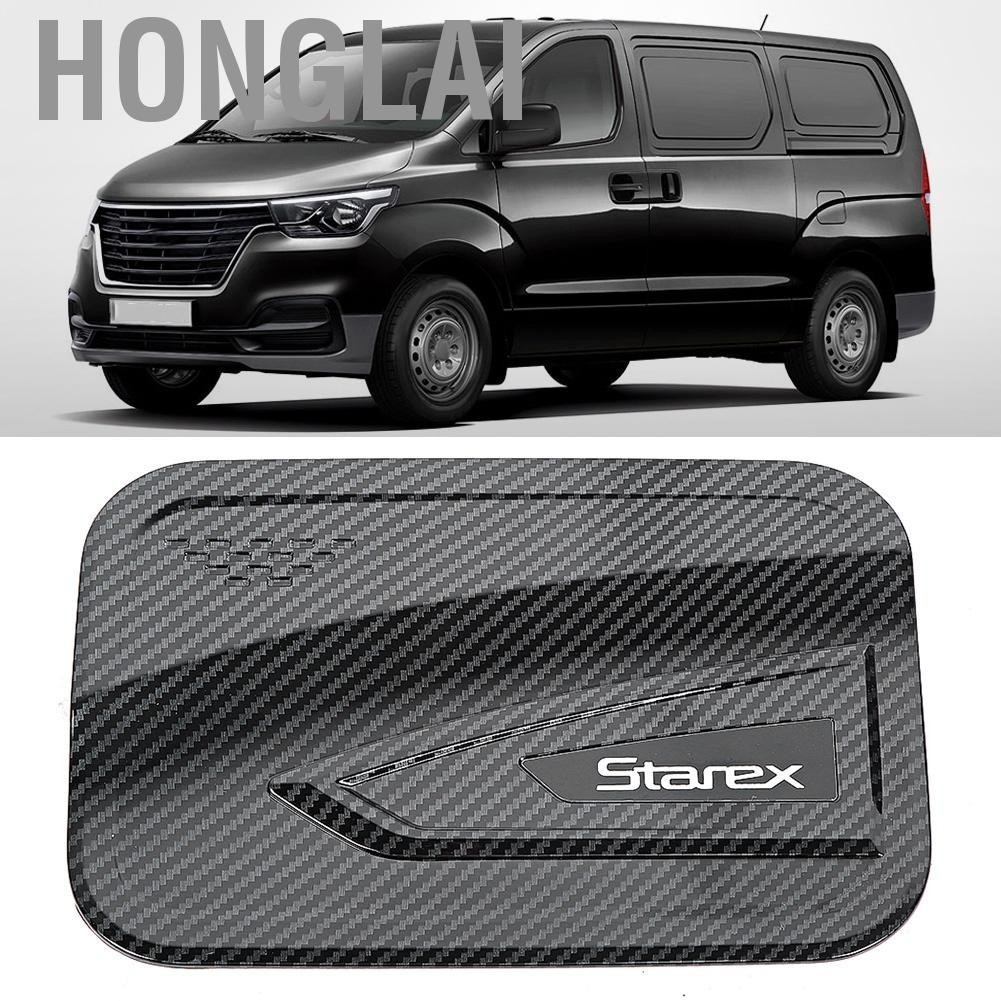 Honglai รถถังน้ำมันเชื้อเพลิงดัดแปลงฝาครอบพอดีสำหรับ HYUNDAI GRAND STAREX (H1) 2019 คาร์บอนไฟเบอร์สไตล์ ABS อุปกรณ์เสริม