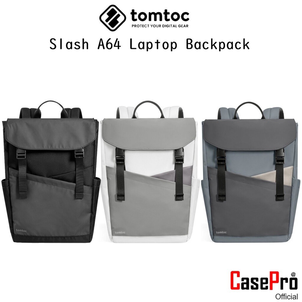 Tomtoc Slash T64 Laptop Backpack กระเป๋าเป้สะพายหลัง18ลิตรเกรดพรีเมี่ยม สำหรับ Macbook/Tablet/NoteBo