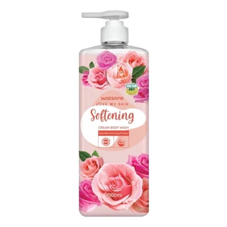 Watsons วัตสัน เลิฟ มาย สกิน ซอฟเทนนิ่ง ครีม บอดี้ วอช 1000มล.