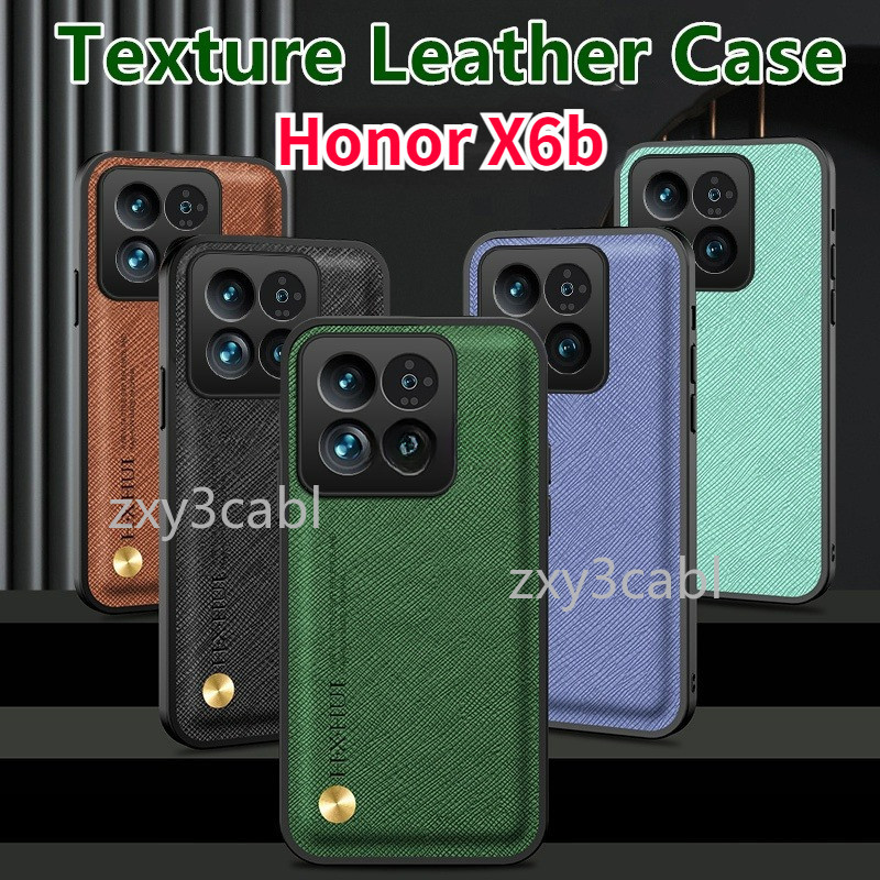 ปลอกสําหรับ Honor X6B X6A 4G 2024 เคสโทรศัพท์ Matte Full Protection หนังสําหรับ HonorX6b X6 b X6B ho