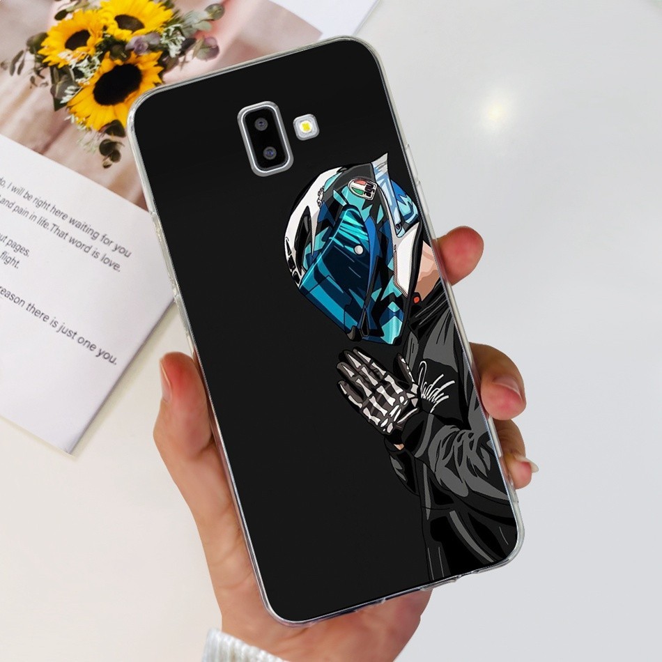 สําหรับ Samsung Galaxy J6 + SM-J610G J610F J610FN แฟชั่นมังกรโลหะสไตล์รูปแบบปลอก Samsung J6Plus 2018 ซิลิโคนนุ่ม TPU เคสโทรศัพท์ - รูปที่ 7