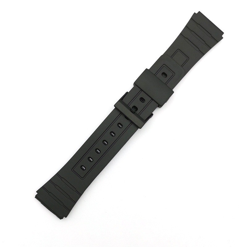 12/14/16/18/20/22 มม.สายนาฬิกาซิลิโคนสําหรับ Casio W800H กีฬายางนุ่ม Universal Wristbelt สําหรับ SGW400 F91W F84 F105/108/A158/168