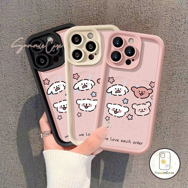 น่ารักจังสุนัขตลกการ์ตูนดูเดิลเคสSamsung A53 A14 A23 A34 A05s A52 A50 A02s A32 A54 A21s A03s A25 A12 A15 A24 A03 A05 A13