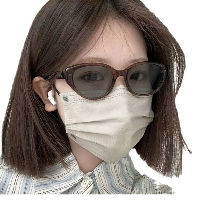 แว่นตาสายตาสั้น เลนส์อัตโนมัติ และสั้น-75° ถึง -425° กรอบตาแมว เปลี่ยนสีได้ UV400 เปลี่ยนสีอัตโนมัติแสงแดด ฟิลเตอร์ออปติคอล แว่นตาผู้หญิง และผู้ชาย 309 - รูปที่ 3