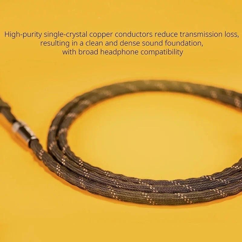 Dunu LYRE Mini สายหูฟัง Q-Lock Mini ปลั๊กเปลี่ยนได้ 240-Strand High-Purity OCC แกนลวดทองแดง MMCX / 0.78 มม.
