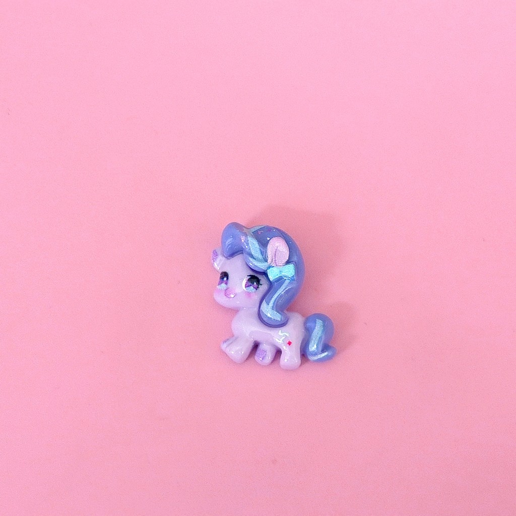 Usoq Pony Polly crocs หัวเข็มขัดรองเท้า Cute Pony paradise อุปกรณ์รองเท้า diy อุปกรณ์เสริมกาวครีม