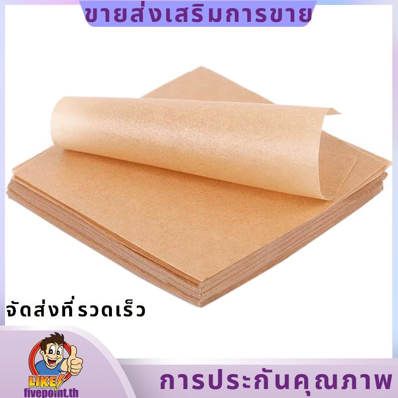 500 ชิ้นกระดาษรองอบกระดาษไม่ฟอกขาว, 4X4 นิ้วกระดาษรองอบแบบไม่ต้องตัด, เหมาะสําหรับห่อ fivepointth