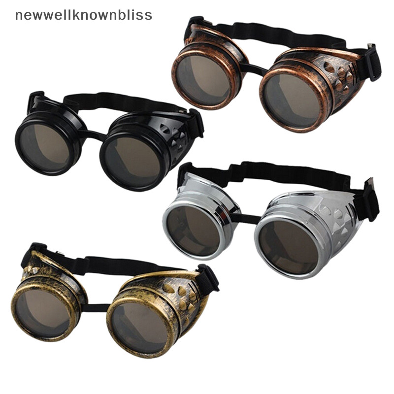 Newwellknownbliss Vintage Victorian Steampunk Goggles แว่นตาเชื่อม Gothic CosplayGothic คอสเพลย์ CCD