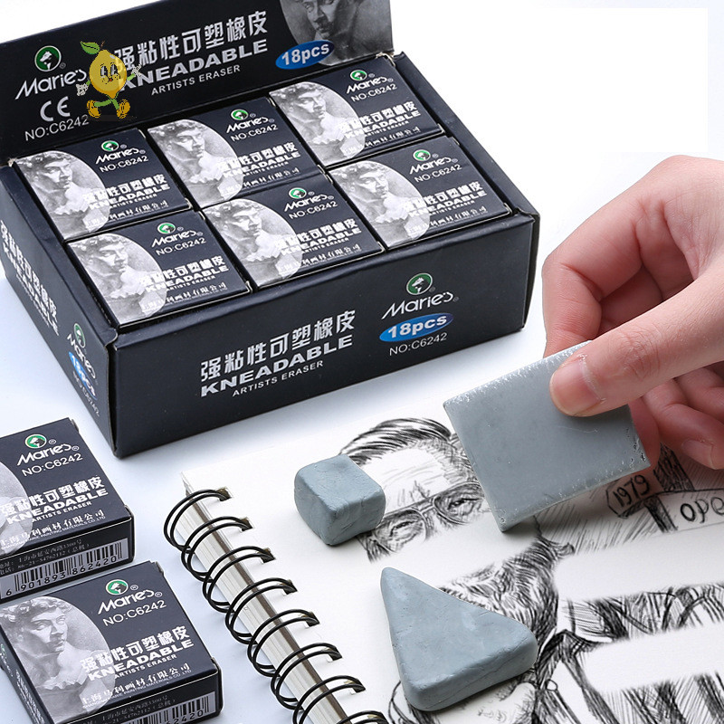 [mozh] Plasticity Soft Rubber Eraser Student Drawing Sketch Novelty Plasticine [TH]